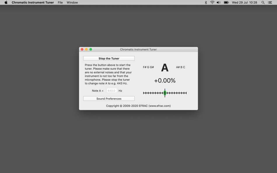 #2. Chromatic Instrument Tuner Pro (macOS) 由: EFRAC