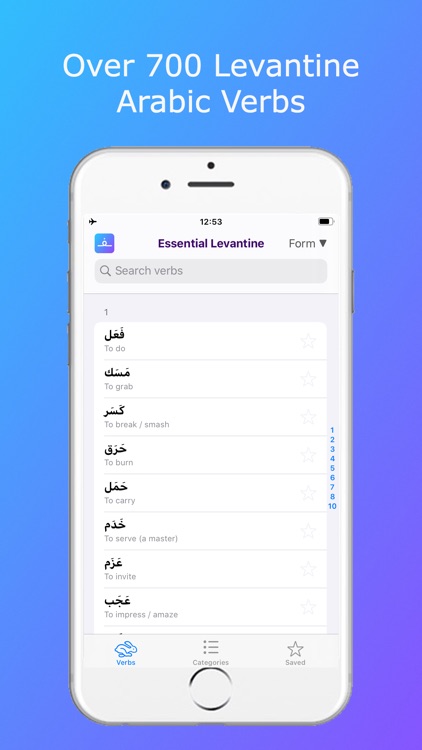 Levantine Arabic Verbs