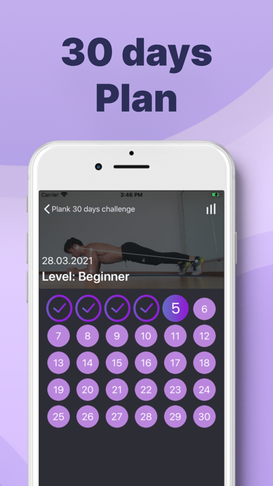 30 day - plank challenges Screenshot