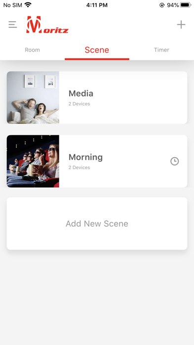 Moritz Home Automation Screenshot