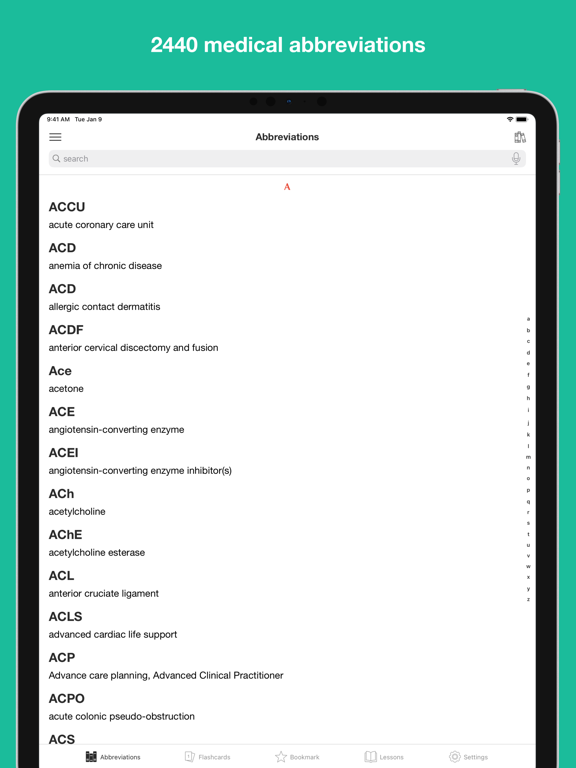 Screenshot #4 pour Medical Abbreviation Flashcard
