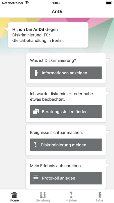 AnDi – Anti-Discrimination App Screenshot