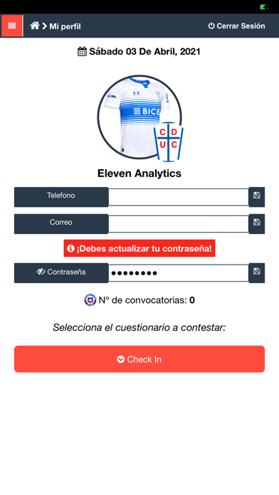 Portal Jugadores Catolica Screenshot