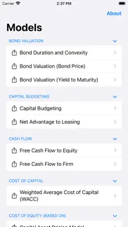 finance spreadsheet models iphone screenshot 3