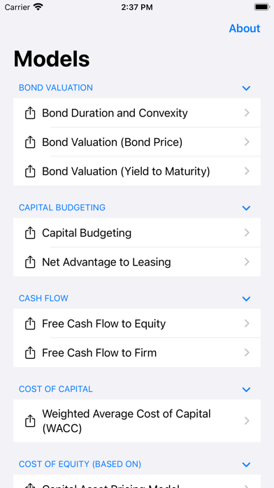 Finance Spreadsheet Models screenshot 3