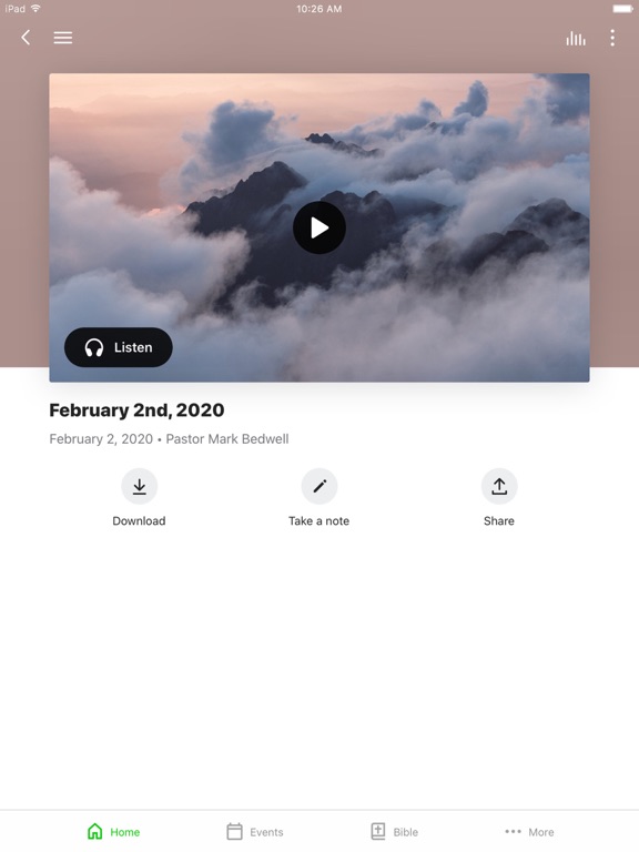 Ardella Baptist Church iPad screenshot 3 - Lifestyle app