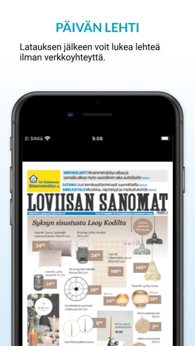 Loviisan Sanomat, päivän lehti Screenshot