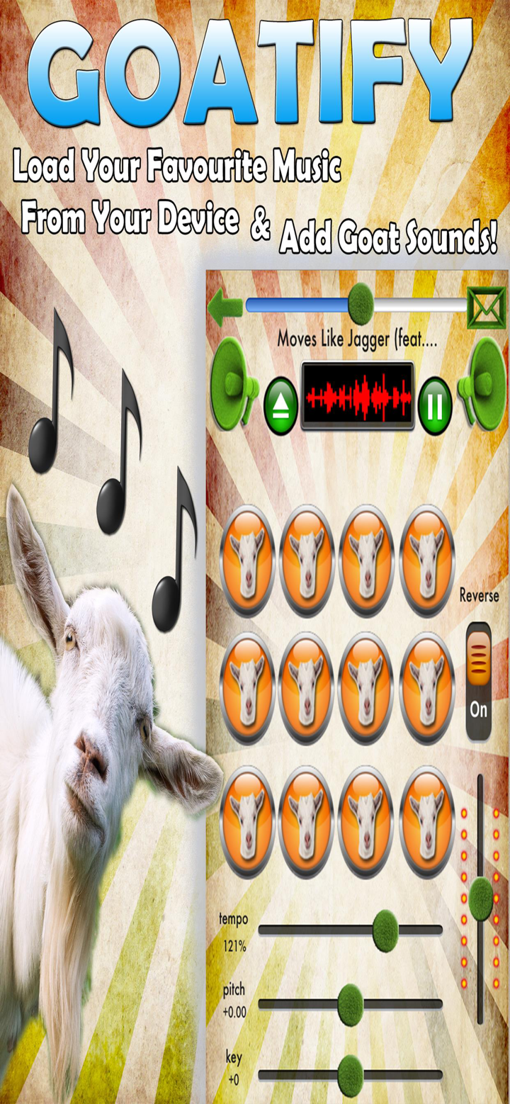 Goatify - Goat Music Remixer screenshot 1