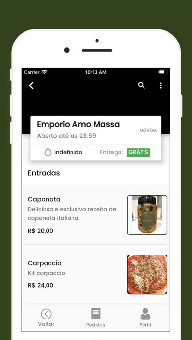 Empório Amo Massa Screenshot