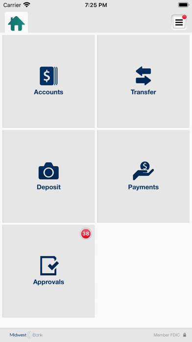 Midwest Bank Business Screenshot
