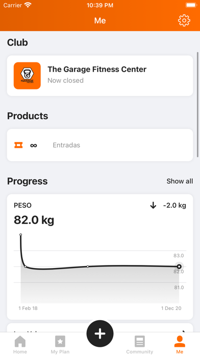 The Garage Fitness Center Screenshot