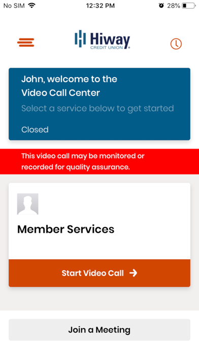 Hiway Live Banking Screenshot