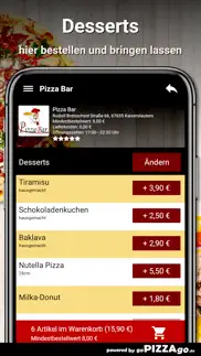 How to cancel & delete pizza bar kaiserslautern 1