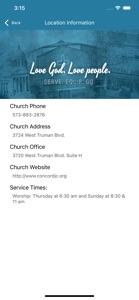Concord Baptist Jefferson City screenshot #6 for iPhone