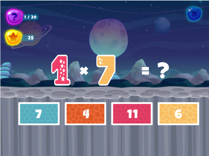Fun Space Math Multiplication