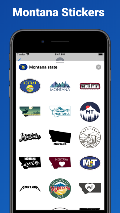 Screenshot #1 pour Montana emoji - USA stickers