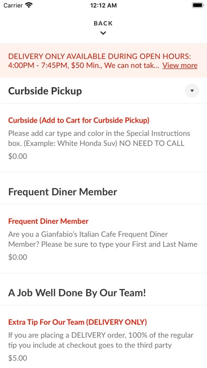 Gianfabio's Italian Cafe