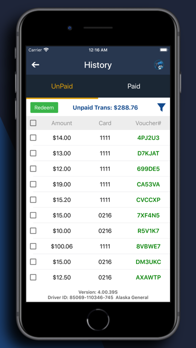 NewTaxiPass EMV Screenshot