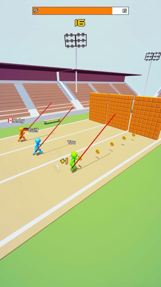 #1. Pole Vault Run 3D (iOS) Podle: Svyatoslav Fedoriv