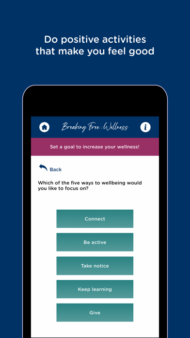 Breaking Free: Wellness Screenshot