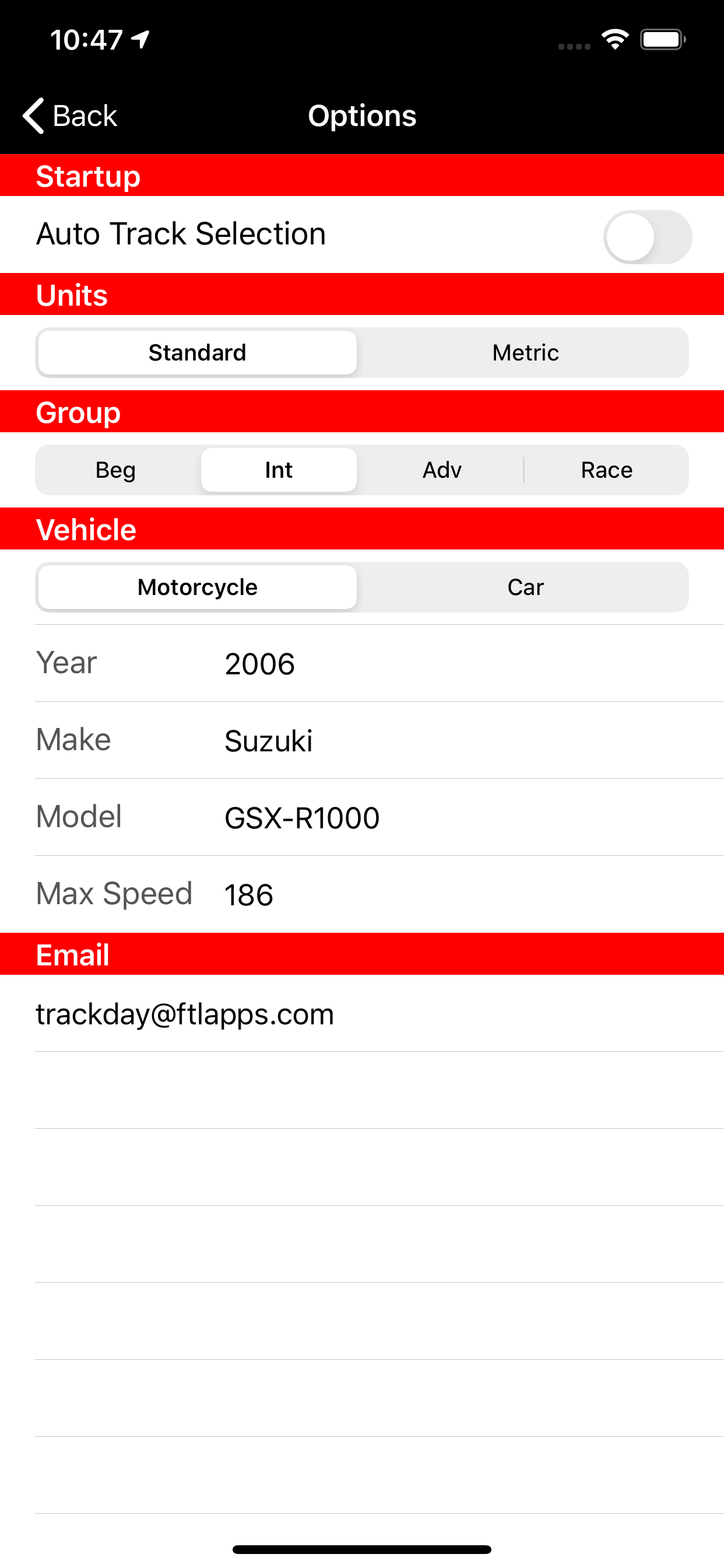 TrackDay Pro