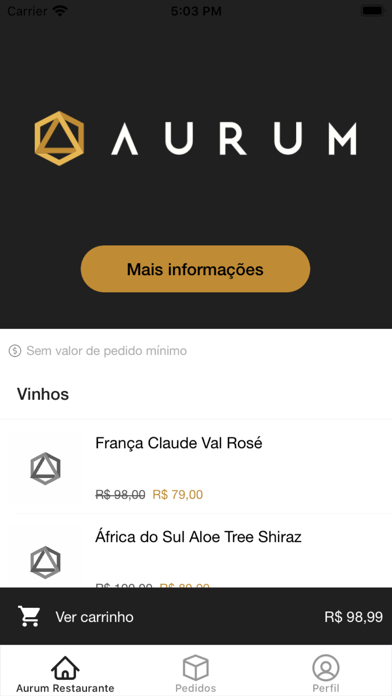 Aurum Restaurante Screenshot