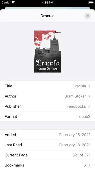 Bluefire Reader iPhone-skjermbilde 9