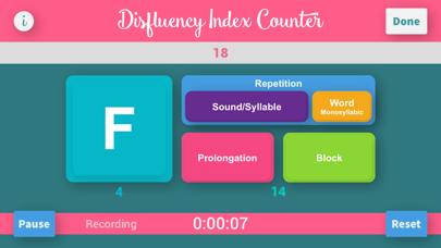 Screenshot #3 pour Disfluency Index Counter Plus