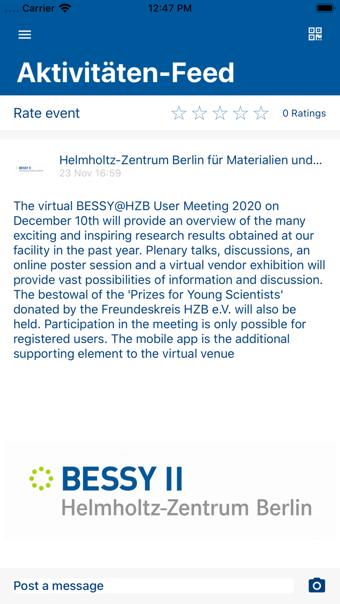 BESSYHZB User Meeting 2020