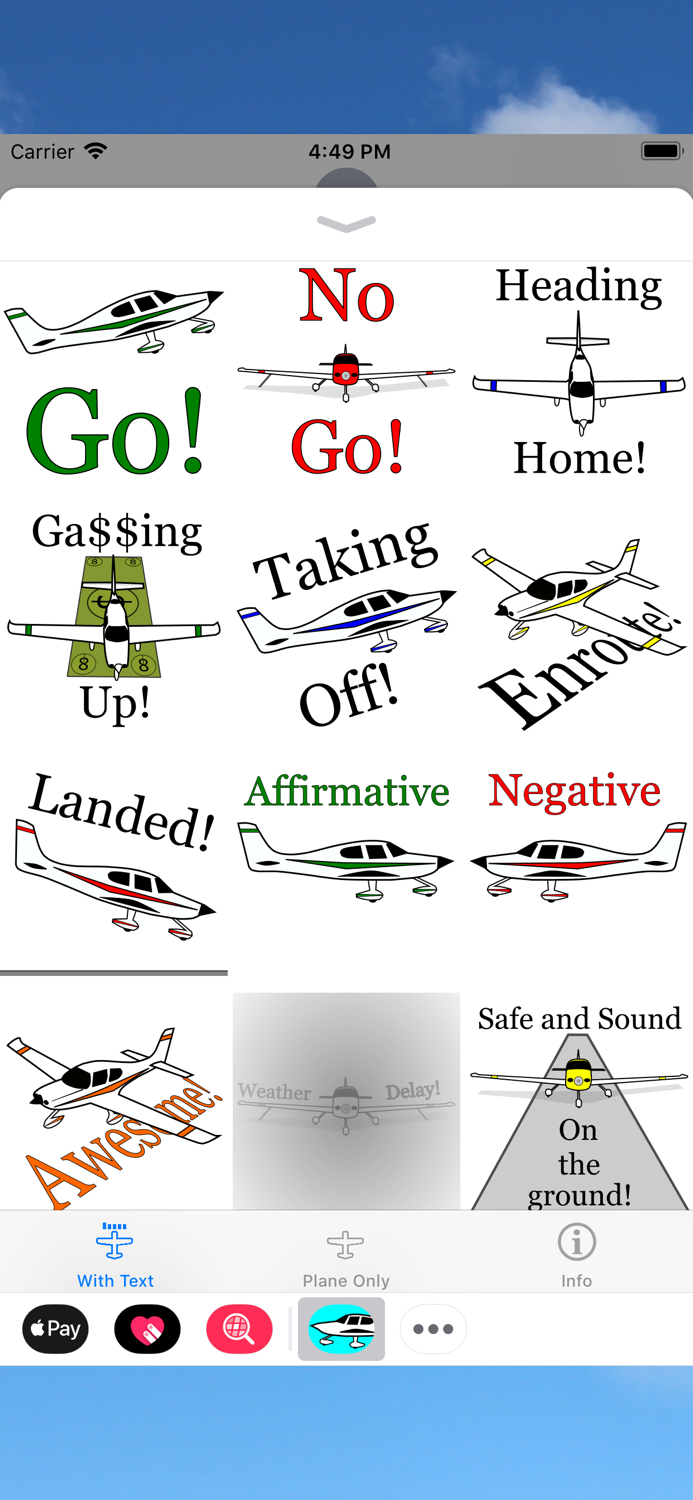 Cirrus SR22 Sticker App