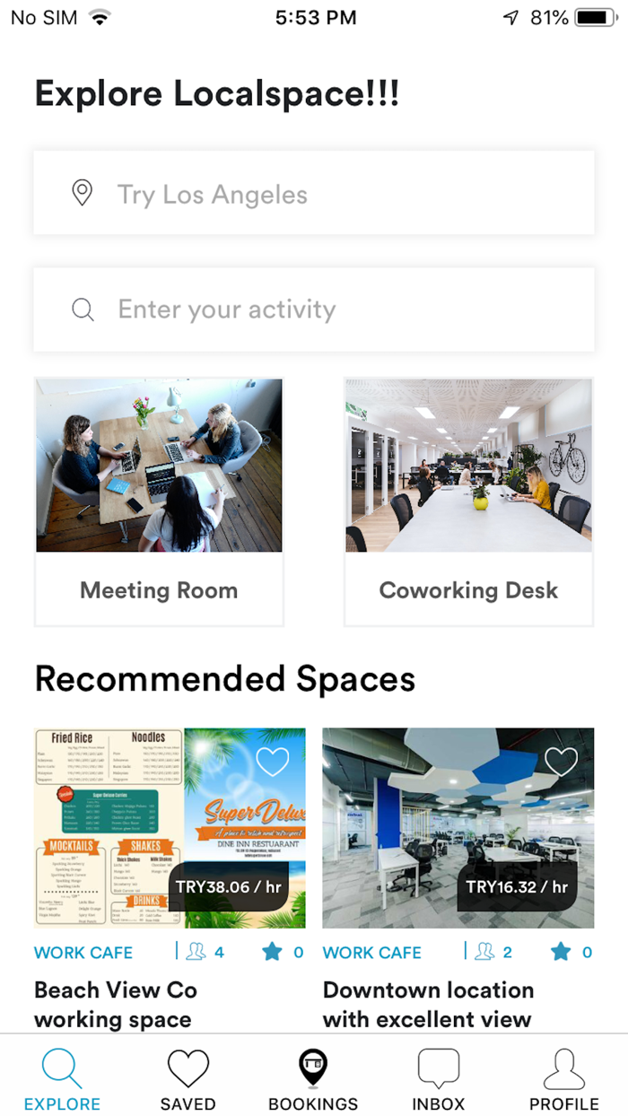 LocalSpace - Book workspaces