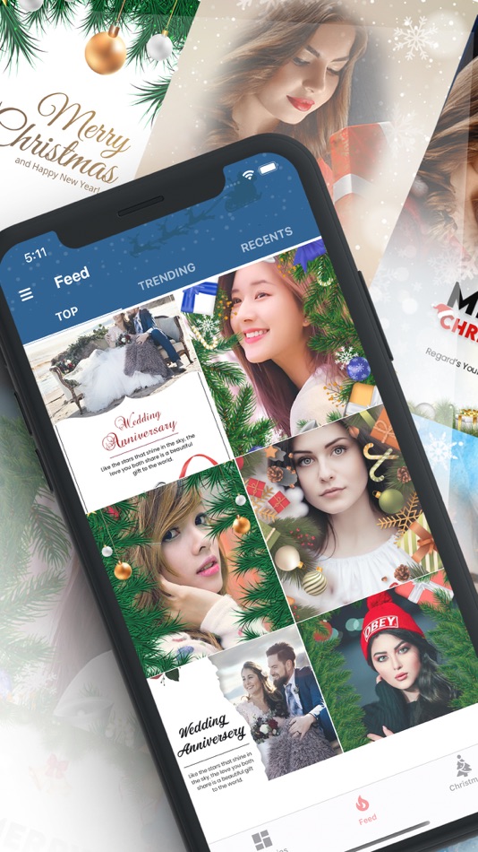 #2. Christmas Photo Editor Frames (iOS) Por: Sahil kumar