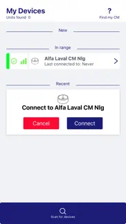 alfa laval condition monitor iphone screenshot 2