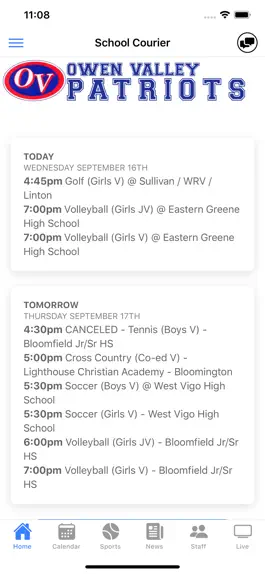 Game screenshot Owen Valley Athletics Indiana apk