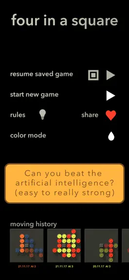 Game screenshot Four in a square hack