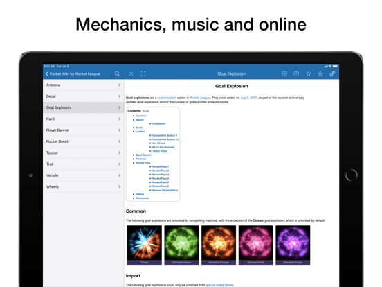 Screenshot #6 pour Pocket Wiki for Rocket League