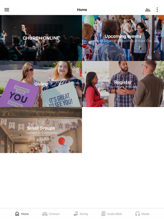 Hope City Church Kingman iPad screenshot 1 - Education app