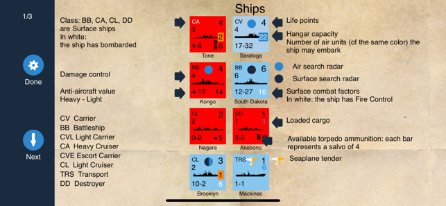 Snímek obrazovky Carrier Battles 4 Guadalcanal