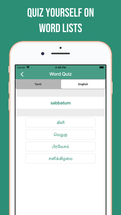 Tamil-English Dictionary Screenshot