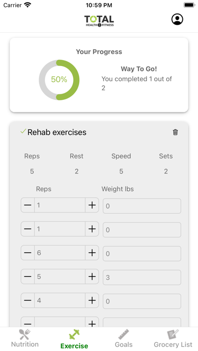 Total Health and Fitness Screenshot