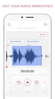 How to cancel & delete voice recorder+ memo recording 2
