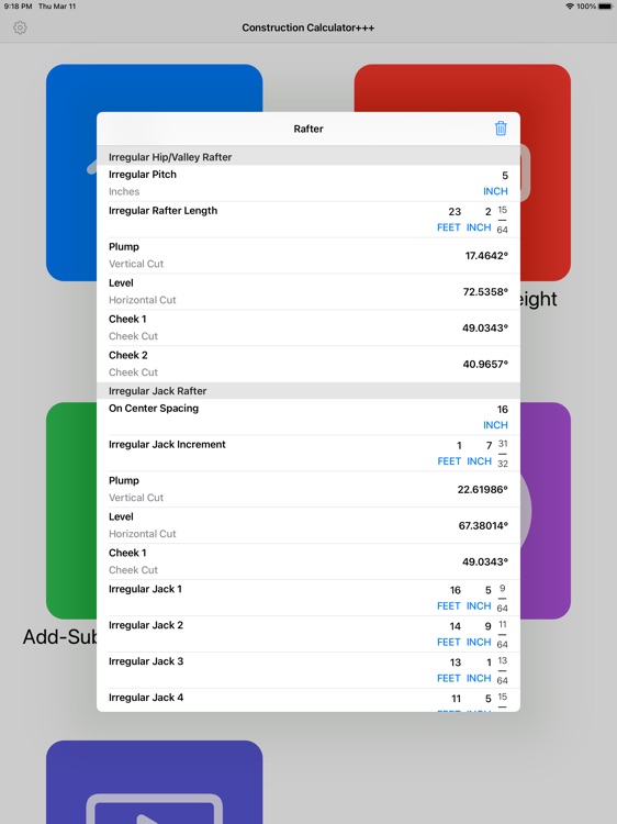 Construction Calculator+++ screenshot-5