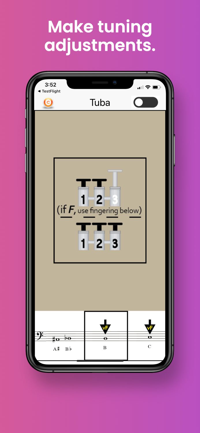 Tuba Fingering and Tuning
