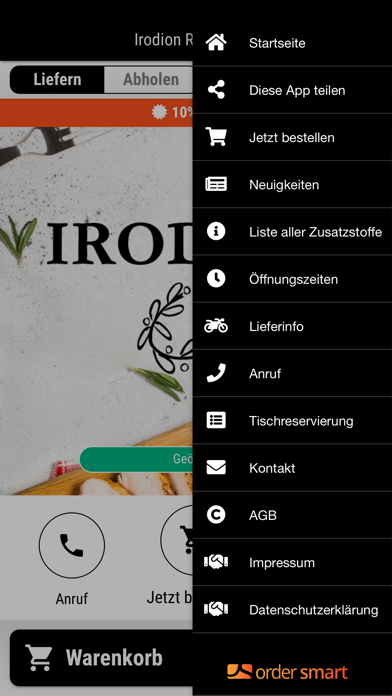 Irodion Restaurant Screenshot