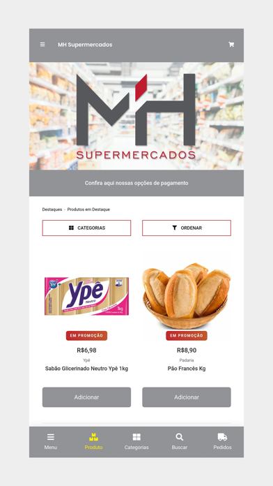 MH Supermercados Screenshot