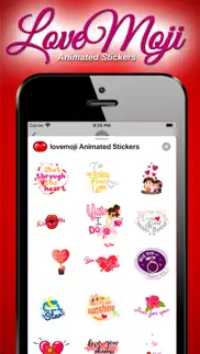 lovemoji animated sticker iphone screenshot 3