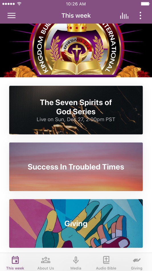 #1. Kingdom Builders Church Int'l (iOS) 来自: Kingdom Builders Church International
