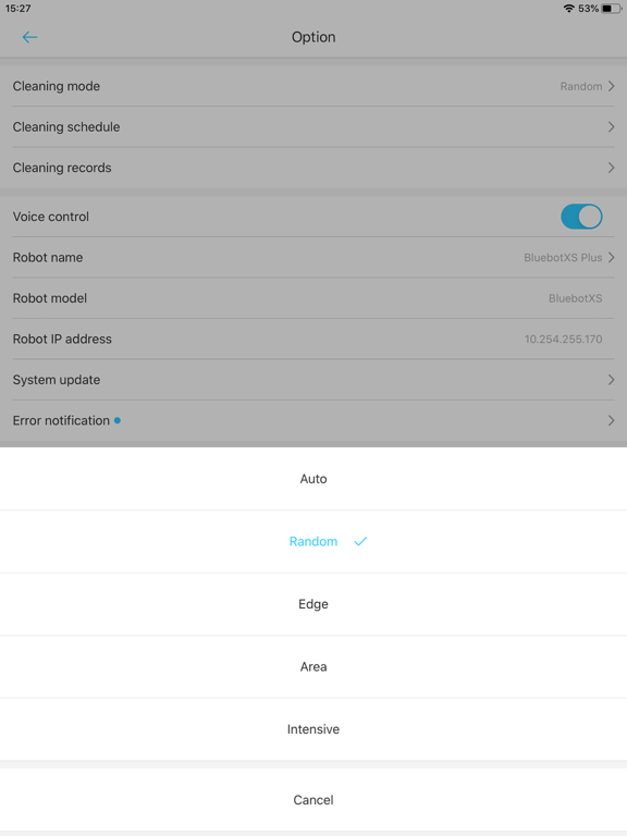 BluebotXS Plus iPad screenshot 3 - Utilities app
