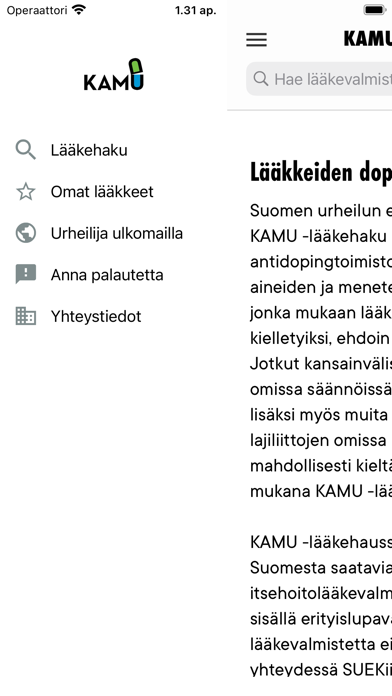 KAMU -lääkehaku screenshot 4