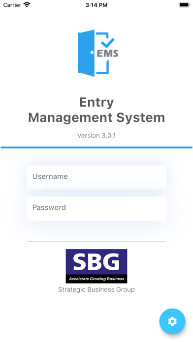 Entry Management System (EMS) Screenshot